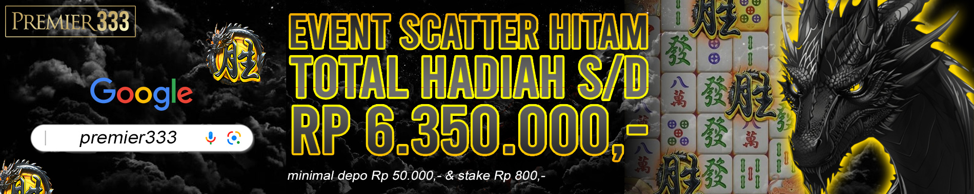 EVENT SCATTER HITAM MAHJONG 3 PREMIER333